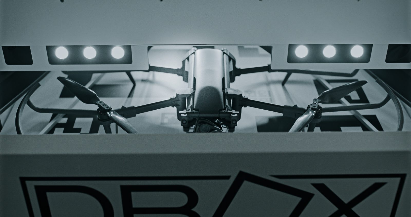 Drone docked inside the DBOX M3