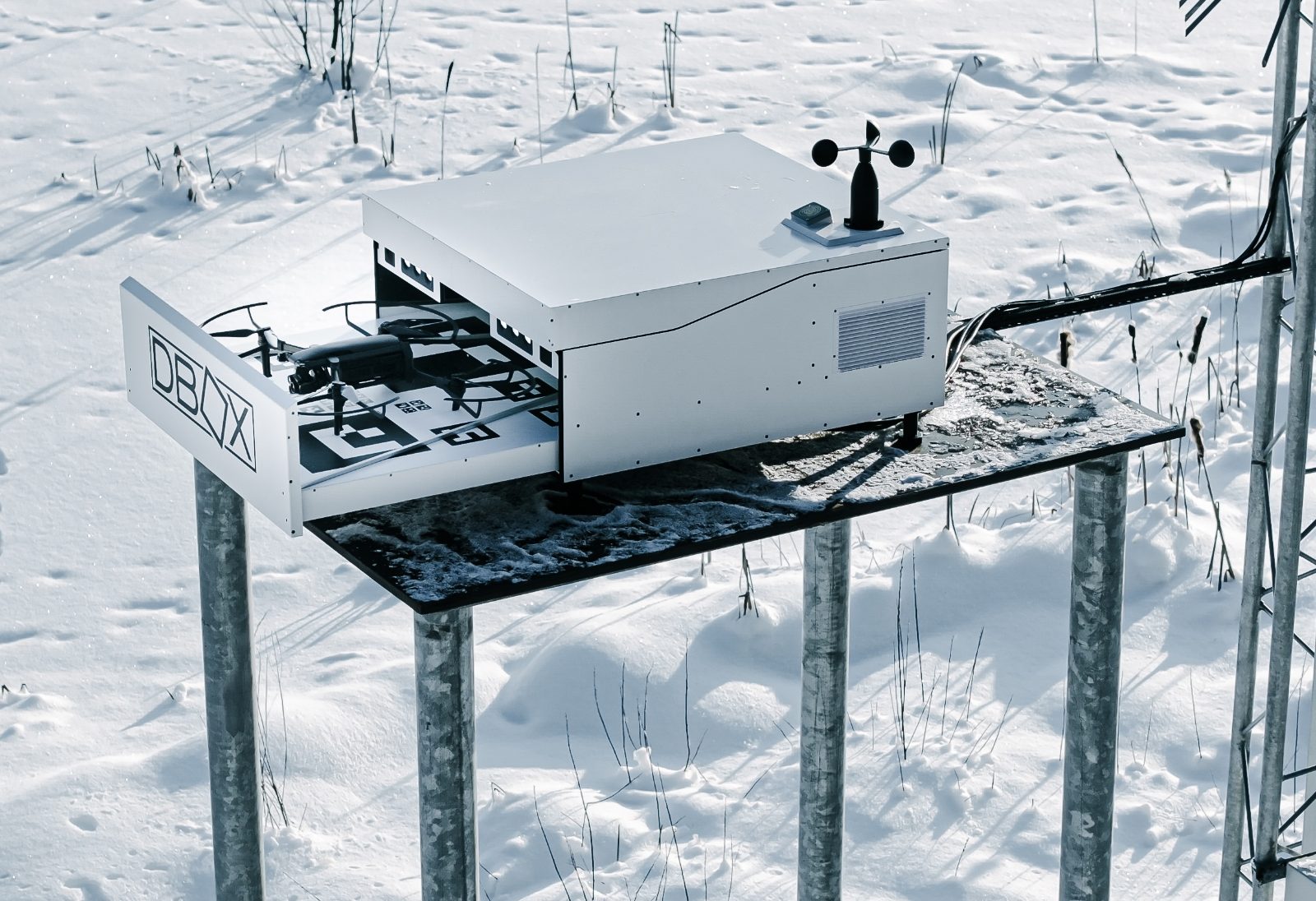 DBOX docking station operating outdoors